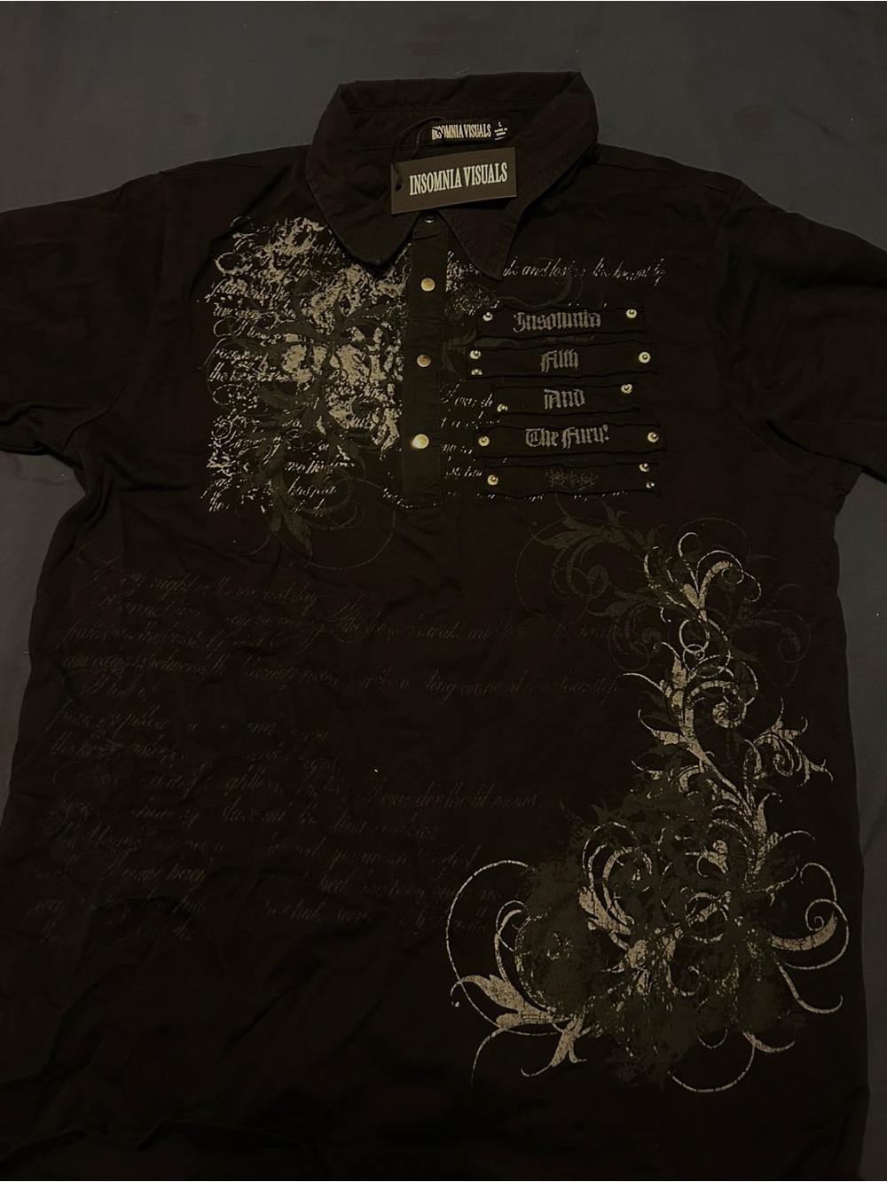 Insomnia Visuals Thorns Polo